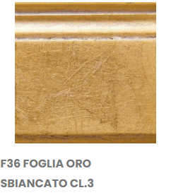 F36 FOGLIA ORO SBIANCATO 